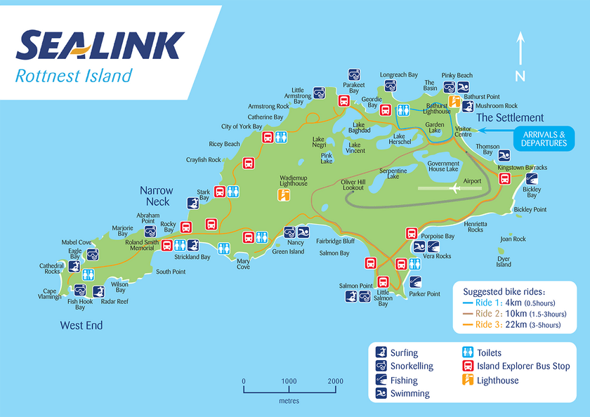 rottnest island karte