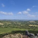 blick über devon england